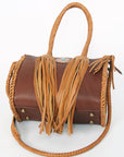 American Darling Hair On Genuine Leather Women Bag Western Handbag Purse