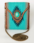 American Darling Hand Tooled Hair On Genuine Leather Women Bag Western Handbag Purse