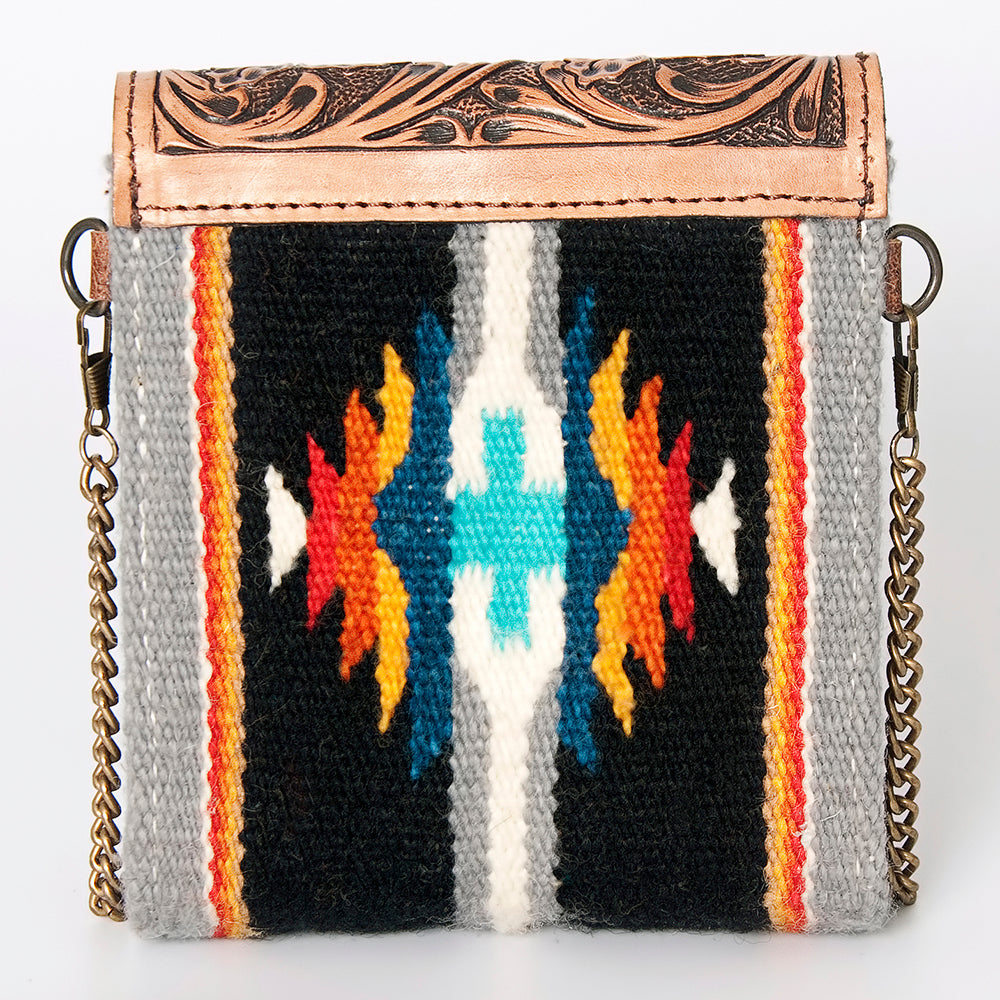 American Darling Hand Tooled Hair On Genuine Leather Women Bag Western Handbag Purse