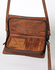 American Darling ORGANISER Upcycled Wool Genuine Leather women bag western handbag purse