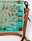 American Darling ORGANISER Upcycled Wool Genuine Leather women bag western handbag purse