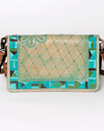 American Darling ORGANISER Upcycled Wool Genuine Leather women bag western handbag purse