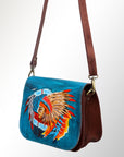 American Darling Messenger Genuine Leather women bag western handbag purse