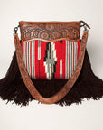 American Darling ADBGZ629 Large Crossbody Hand Tooled Saddle Blanket Genuine Leather Women Bag Western Handbag Purse