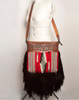 American Darling ADBGZ629 Large Crossbody Hand Tooled Saddle Blanket Genuine Leather Women Bag Western Handbag Purse