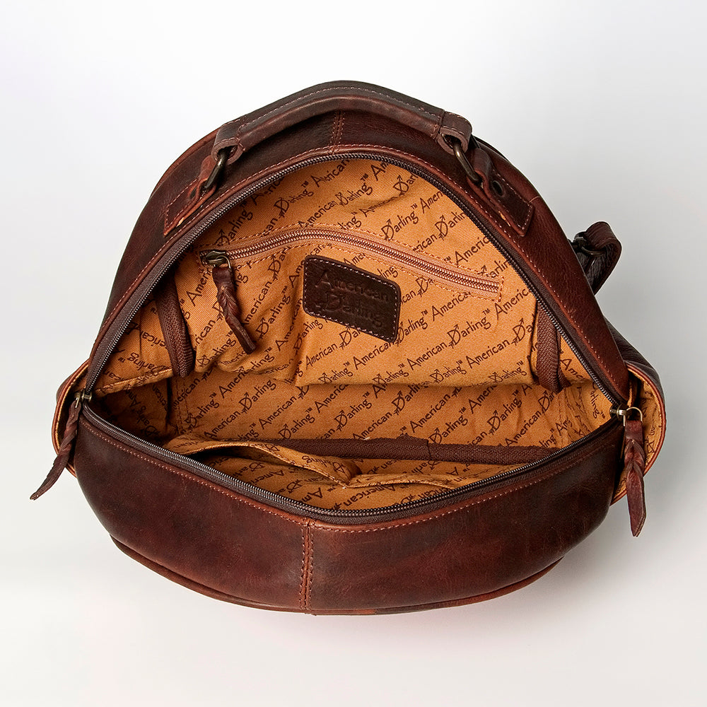 ADBGZ631B American Darling Saddle Blanket Genuine Leather Women Bag Western Handbag Purse