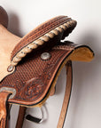Bar H Equine American Leather Horse Saddle Tack One Ear Headstall | Breast Collar | Browband Headstall | Wither Strap | Tack Set BER252