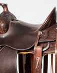 Bar H Equine American Leather Horse Saddle Tack One Ear Headstall | Breast Collar | Browband Headstall | Wither Strap | Tack Set BER255
