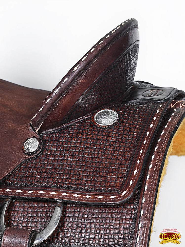Western Horse Saddle Leather Ranch Roping Cowboy Hilason
