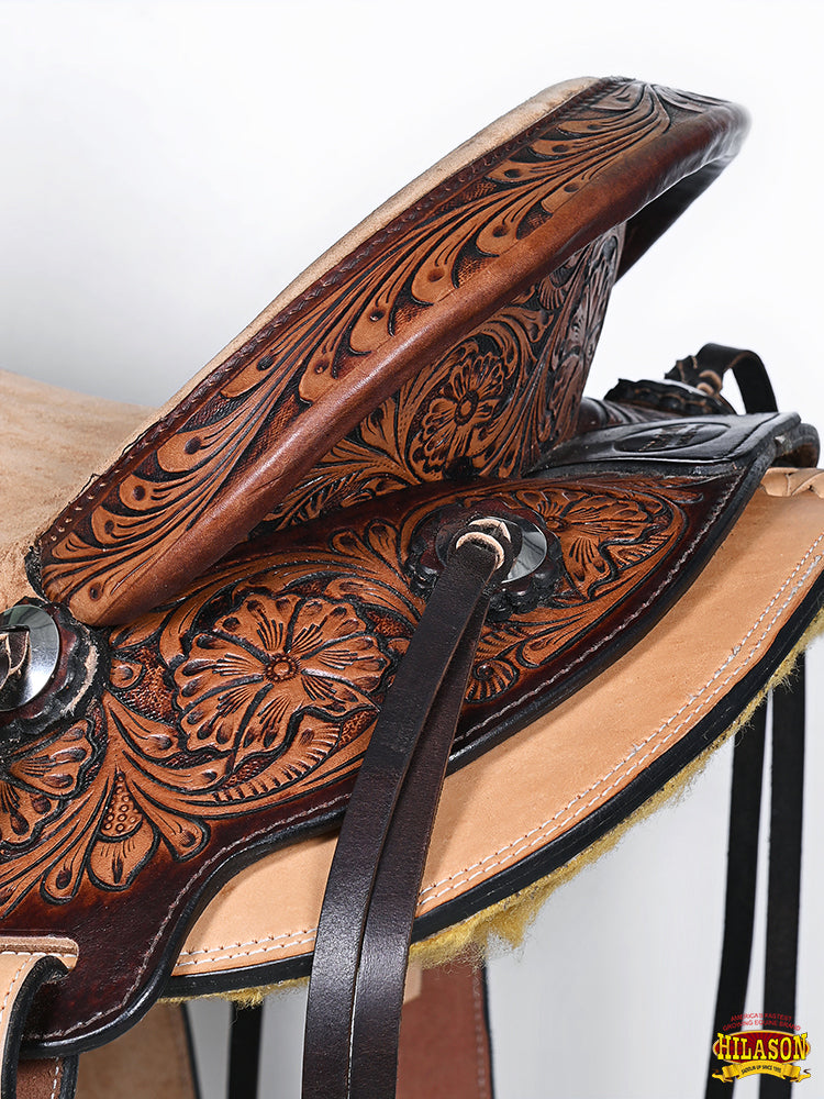 Western Horse Saddle Leather Ranch Roping Cowboy Hilason