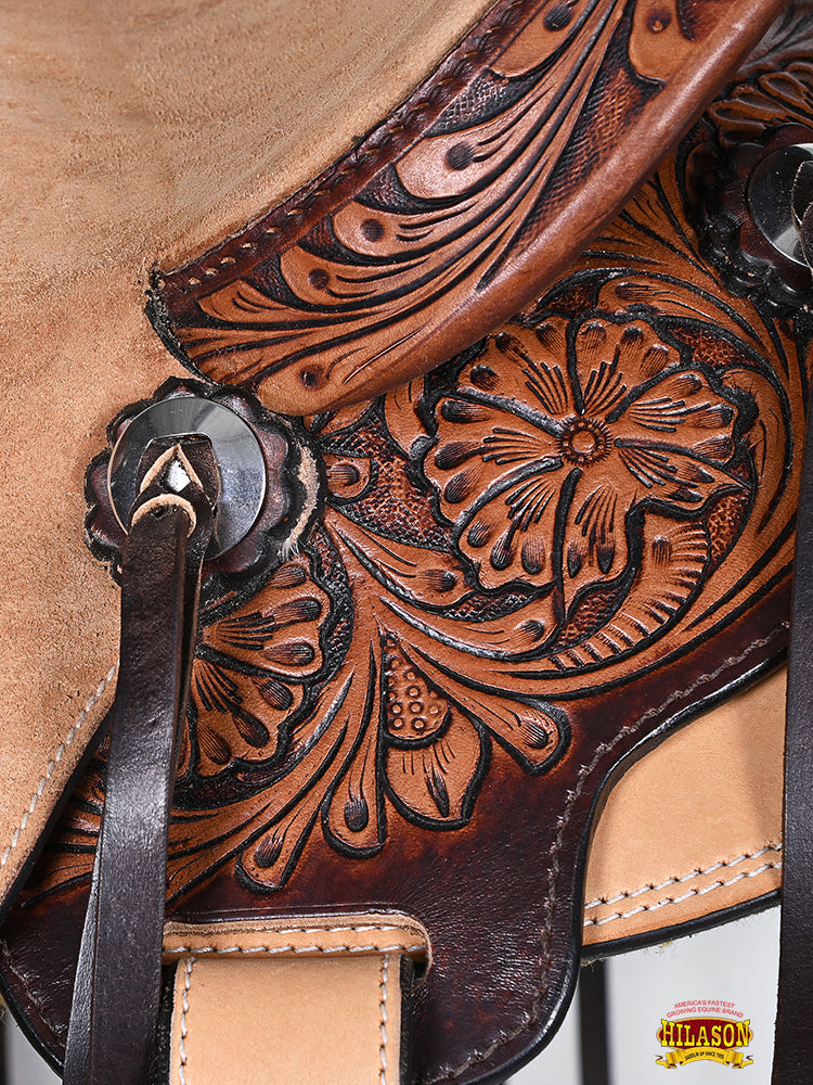 Western Horse Saddle Leather Ranch Roping Cowboy Hilason