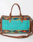 American Darling Duffel Saddle Blanket Genuine Leather Women Bag Western Handbag Purse