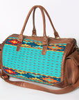 American Darling Duffel Saddle Blanket Genuine Leather Women Bag Western Handbag Purse