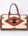 American Darling Duffel Saddle Blanket Genuine Leather Women Bag Western Handbag Purse