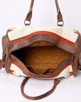 American Darling Duffel Saddle Blanket Genuine Leather Women Bag Western Handbag Purse