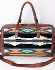 American Darling Duffel Saddle Blanket Genuine Leather Women Bag Western Handbag Purse