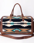American Darling Duffel Saddle Blanket Genuine Leather Women Bag Western Handbag Purse