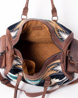 American Darling Duffel Saddle Blanket Genuine Leather Women Bag Western Handbag Purse