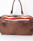 American Darling Duffel Saddle Blanket Genuine Leather Women Bag Western Handbag Purse