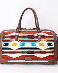 American Darling Duffel Saddle Blanket Genuine Leather Women Bag Western Handbag Purse