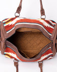 American Darling Duffel Saddle Blanket Genuine Leather Women Bag Western Handbag Purse