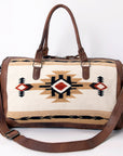 American Darling Duffel Saddle Blanket Genuine Leather Women Bag Western Handbag Purse