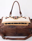 American Darling Duffel Saddle Blanket Genuine Leather Women Bag Western Handbag Purse