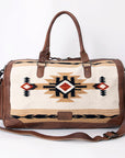 American Darling Duffel Saddle Blanket Genuine Leather Women Bag Western Handbag Purse