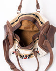 American Darling Duffel Saddle Blanket Genuine Leather Women Bag Western Handbag Purse