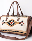 American Darling Duffel Saddle Blanket Genuine Leather Women Bag Western Handbag Purse