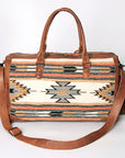 American Darling Duffel Saddle Blanket Genuine Leather Women Bag Western Handbag Purse