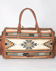 American Darling Duffel Saddle Blanket Genuine Leather Women Bag Western Handbag Purse