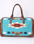 American Darling Duffel Saddle Blanket Genuine Leather Women Bag Western Handbag Purse