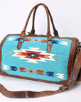 American Darling Duffel Saddle Blanket Genuine Leather Women Bag Western Handbag Purse