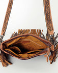 American Darling ADBGS192AB Messenger Hair On Genuine Leather Women Bag Western Handbag Purse