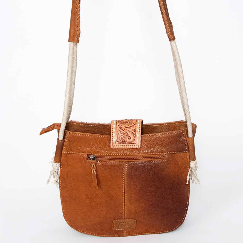 American Darling Messenger Hand Tooled Genuine Leather Women Bag Western Handbag Purse