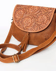 American Darling Messenger Hand Tooled Genuine Leather Women Bag Western Handbag Purse