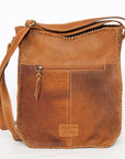 American Darling Large Crossbody Hand Tooled Genuine Leather Women Bag Western Handbag Purse