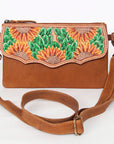 American Darling Hand Tooled Genuine Leather Women Bag Western Handbag Purse