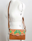 American Darling Hand Tooled Genuine Leather Women Bag Western Handbag Purse