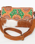 American Darling Hand Tooled Genuine Leather Women Bag Western Handbag Purse