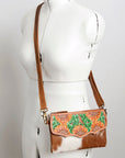 American Darling Hand Tooled Genuine Leather Women Bag Western Handbag Purse