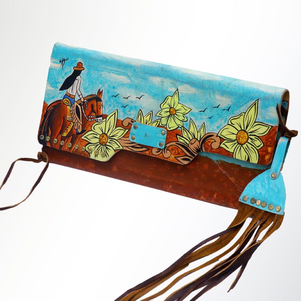 American Darling Envelope Genuine Leather Women Bag Western Handbag Purse