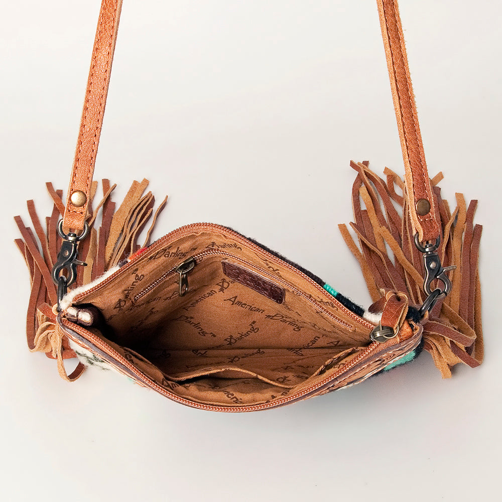American Darling Cross Body Saddle Blanket Genuine Leather Women Bag Western Handbag Purse