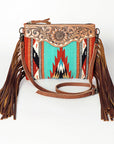 American Darling Cross Body Saddle Blanket Genuine Leather Women Bag Western Handbag Purse