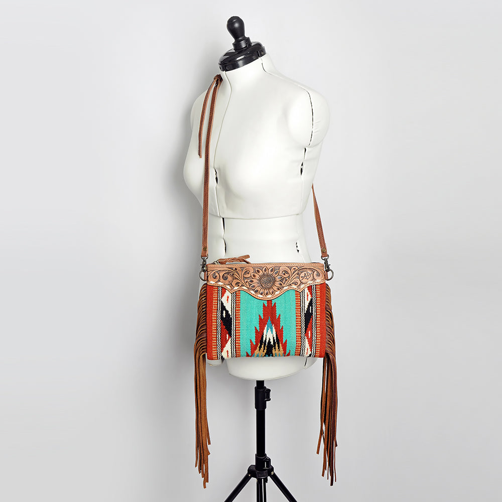 American Darling Cross Body Saddle Blanket Genuine Leather Women Bag Western Handbag Purse