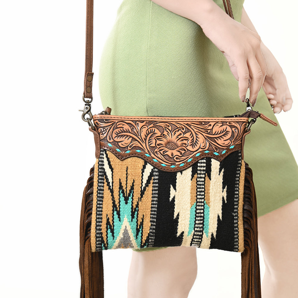 American Darling Cross Body Saddle Blanket Genuine Leather Women Bag Western Handbag Purse