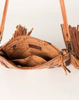 American Darling Cross Body Hand Tooled Saddle Blanket Genuine Leather women bag western handbag purse