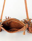 American Darling Cross Body Hand Tooled Saddle Blanket Genuine Leather women bag western handbag purse