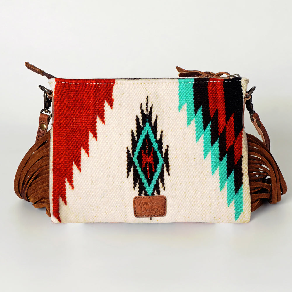 American Darling Cross Body Hand Tooled Saddle Blanket Genuine Leather women bag western handbag purse